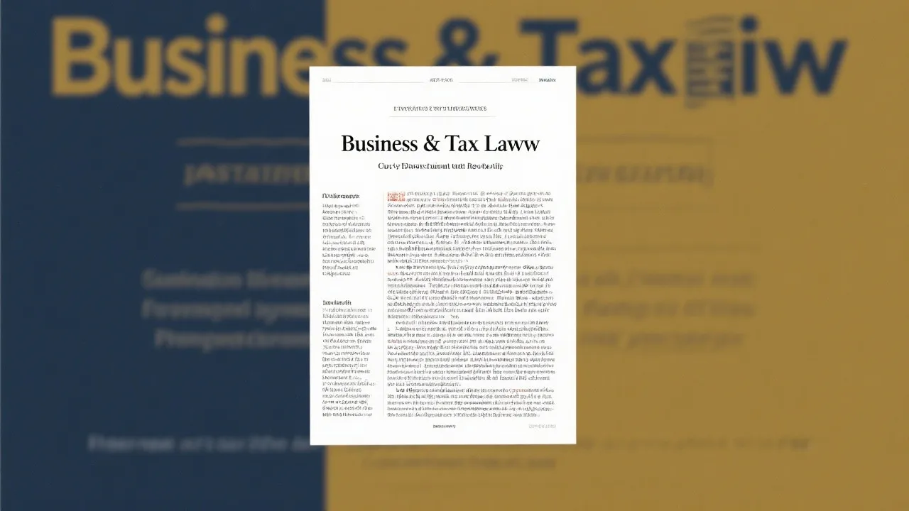 Impacts of Business and Tax Law Studies